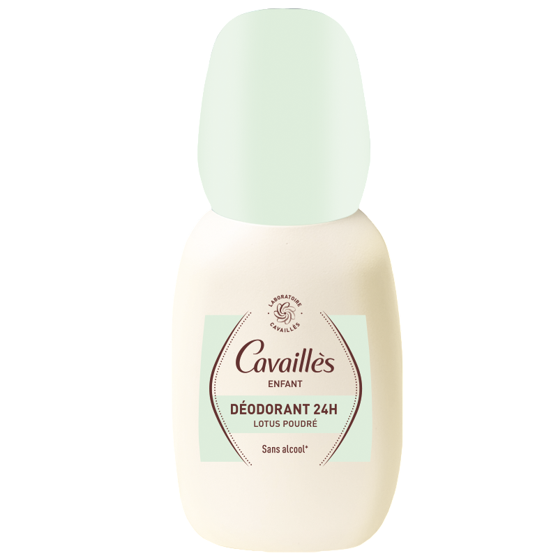 Roge Cavailles, Lotus Powder, 24-timmars skydd, Deodorant roll-on, Barn, 75 ml