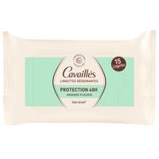 Roge Cavailles, Deodorant Wipes, 48h Protection, Antiperspirant, Unisex, 15 st