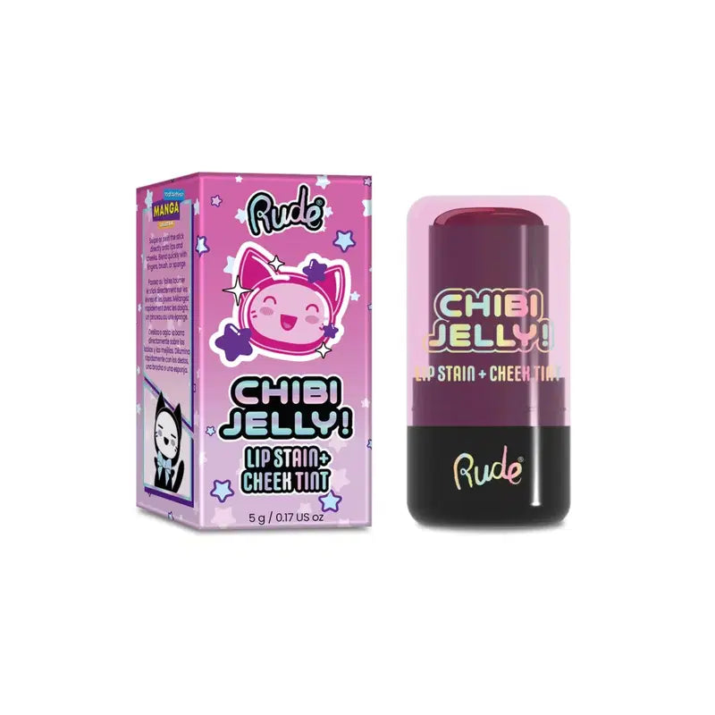 Rude Cosmetics, Chibi Jelly, Läpp- och kindbalsam 2-i-1, Koneko, 5 g