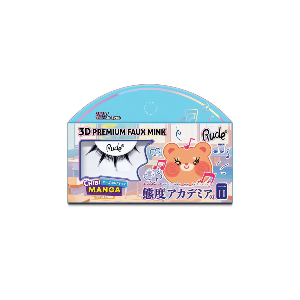 Rude Cosmetics, Chibi Manga Faux Mink - Twinkle Eyes, Lösglans