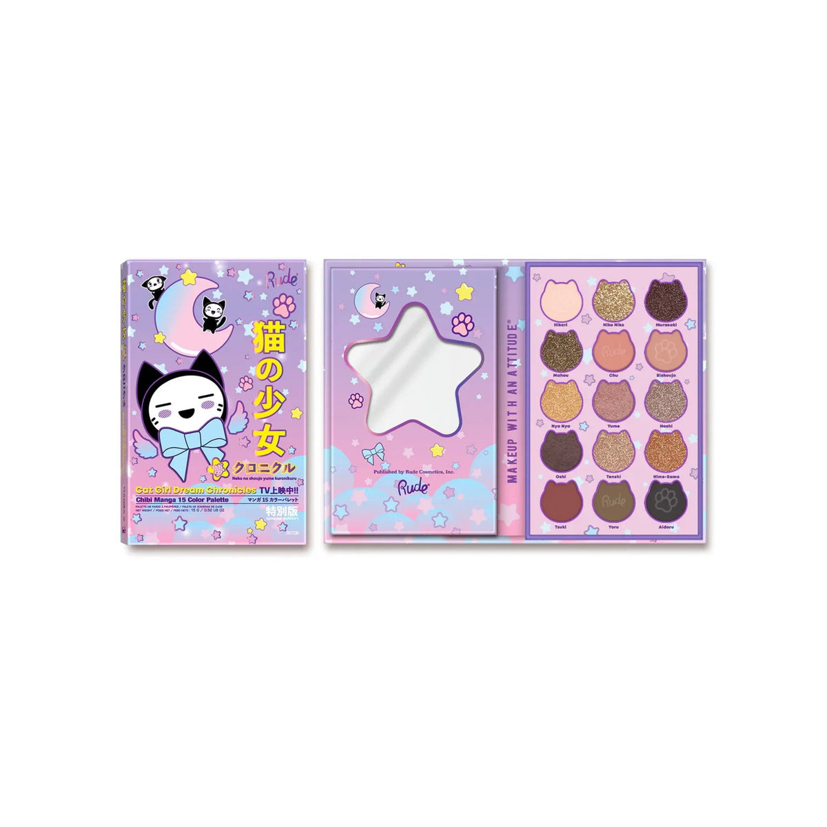 Rude Cosmetics, Dream Chronicles, Ögonskuggspalett, 15 nyanser