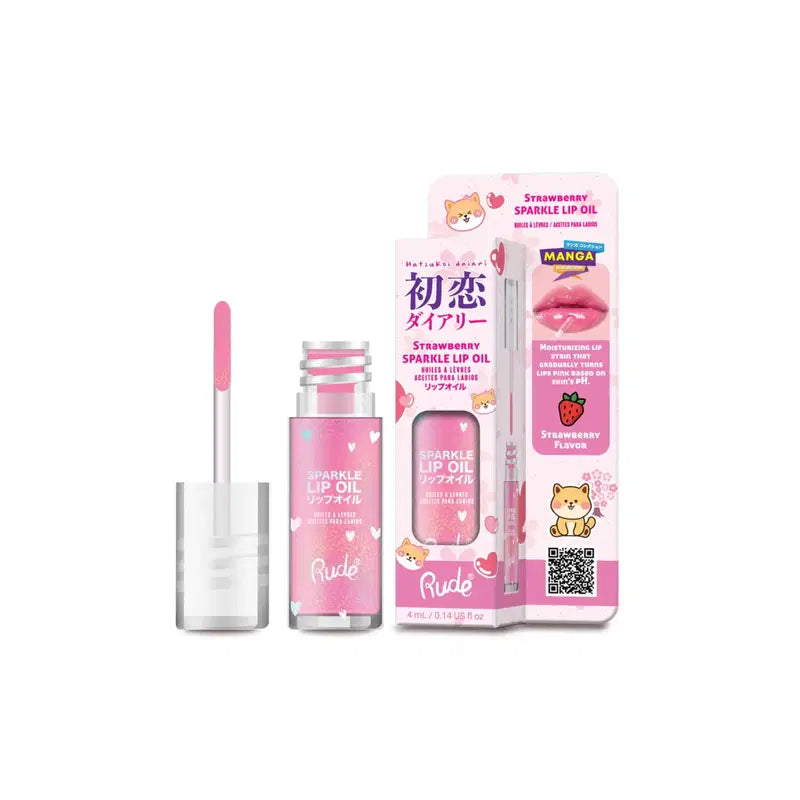Rude Cosmetics, Strawberry Sparkle, Läppolja, 4 ml