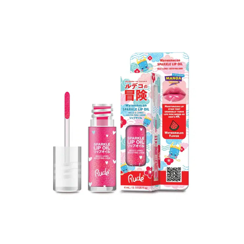 Rude Cosmetics, Watermelon Sparkle, Läppolja, 4 ml