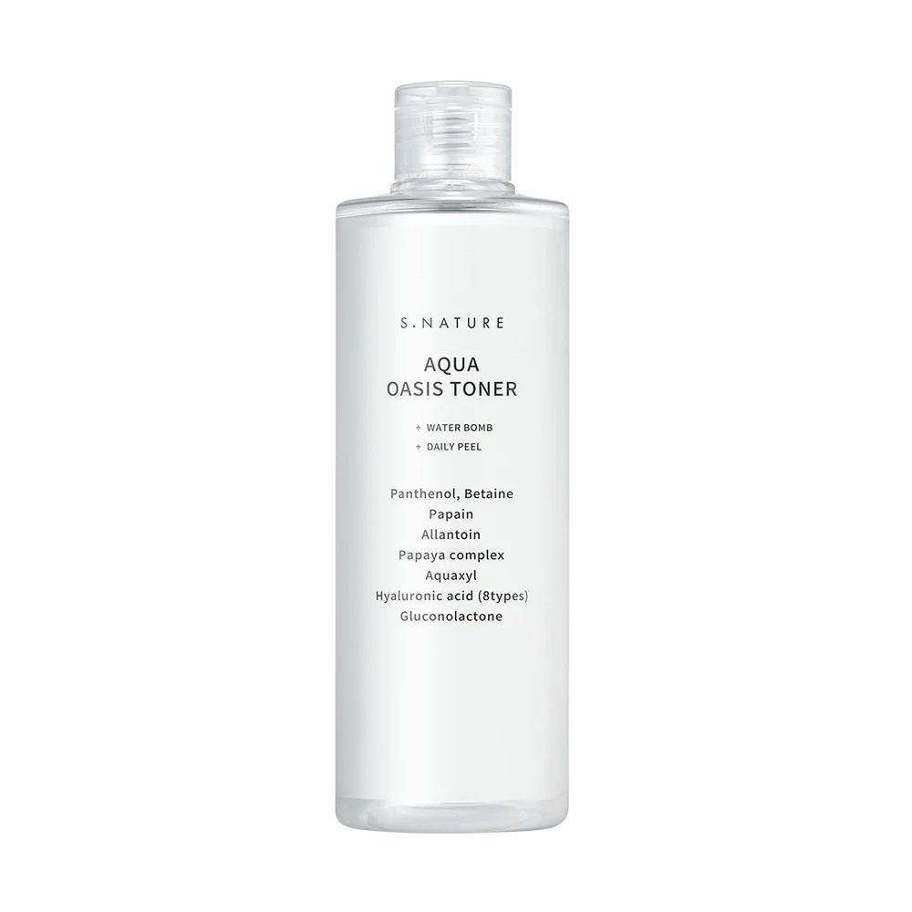 S.Nature, Aqua Oasis, Intensiv återfuktning, Tonic lotion, För ansiktet, 300 ml
