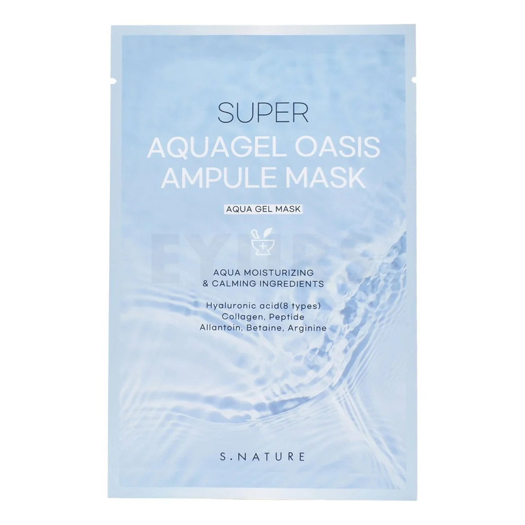 S.Nature, Aquagel Oasis Ampule, Återfuktande, Ansiktsmask, För ansiktet, 30 ml