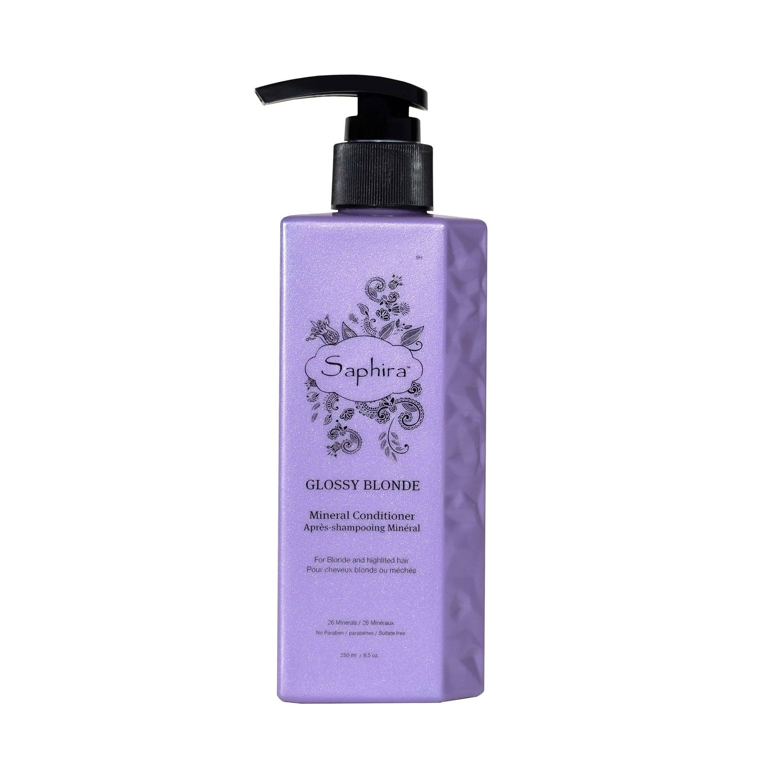 Saphira, Glossy Blonde, Hårbalsam, Återfuktande & färgbevarande, 250 ml