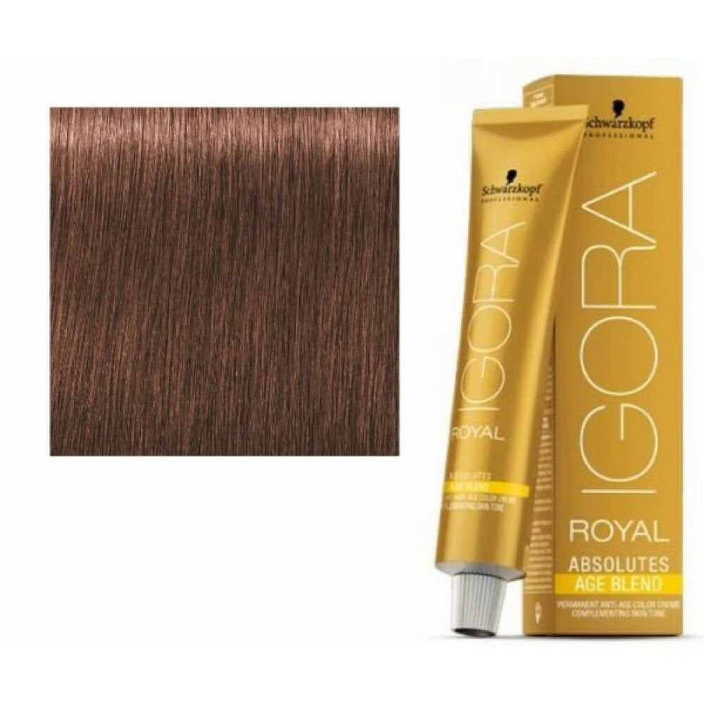 Schwarzkopf Professional, Igora Royal, Permanent hårfärg, 6-580 Golden Red Chestnut, 60 ml