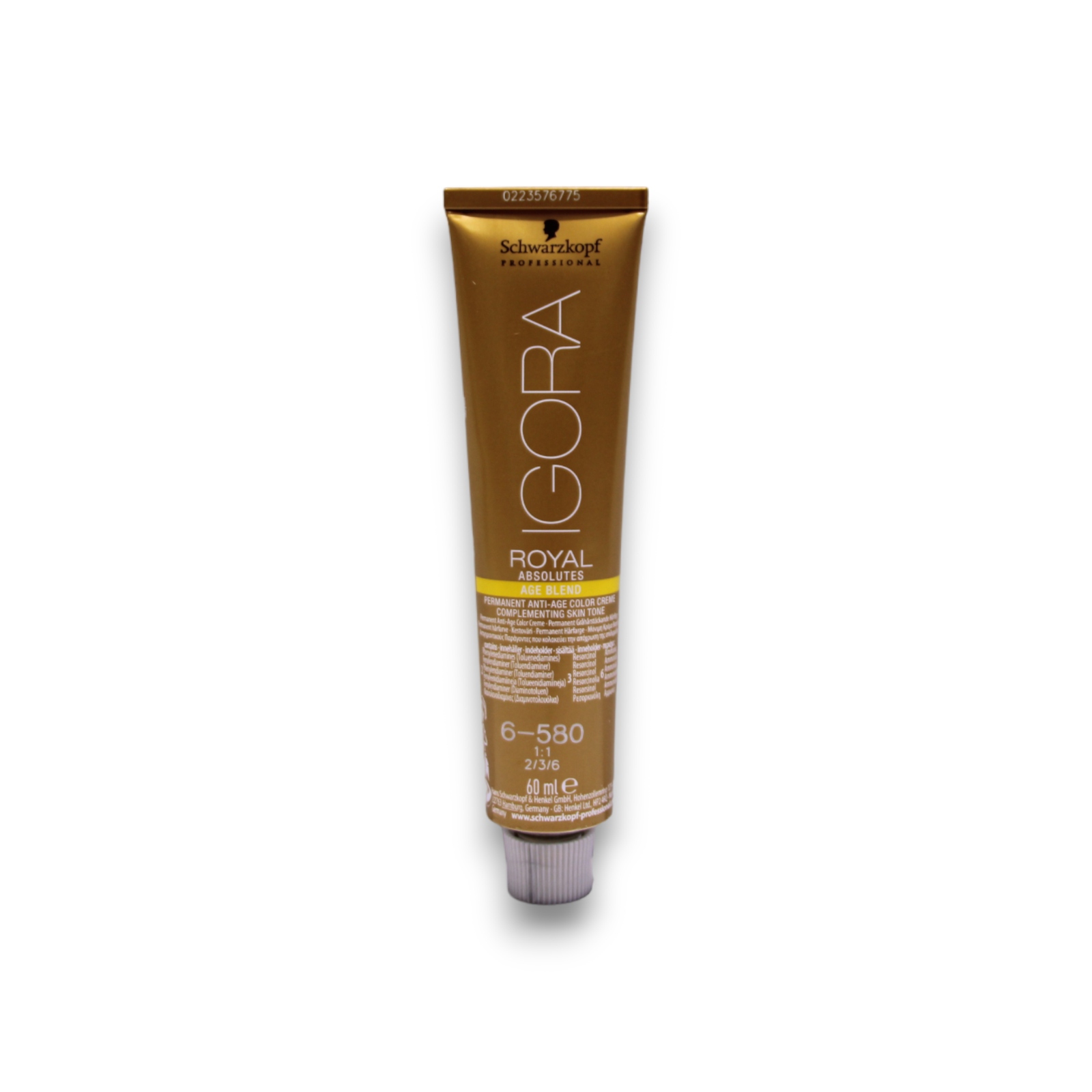 Schwarzkopf Professional, Igora Royal, Permanent hårfärg, 6-580 Golden Red Chestnut, 60 ml