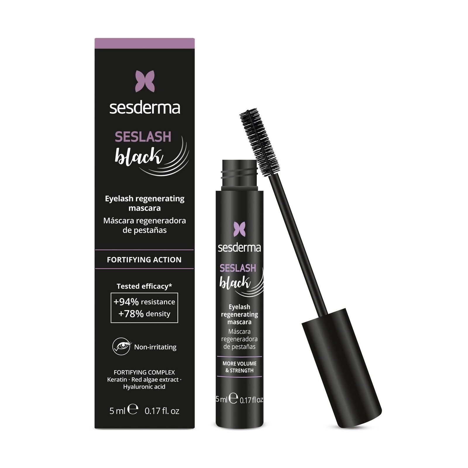 Sesderma, Seslash, Stärka, Mascara, 102, Svart, 5 ml