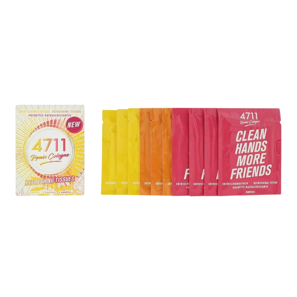 Set, 4711, Remix Cologne, Rengöringsservetter, 10 st