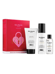 Locks of Love Set Balmain Professionnel: Balmain Professionnel, Hair Styling Cream, Light Hold, 150 ml + Balmain Professionnel, Panthenol, Hair Styling Gel, For Styling, Strong Hold, 100 ml + Argan Moisturising Elixir, Hair Oil, For Nourishing, 100 ml