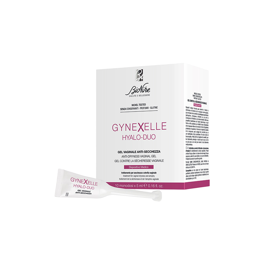 Set, BioNike, Gynexelle Hyalo-Duo, Intim gel, 10 st, 5 ml