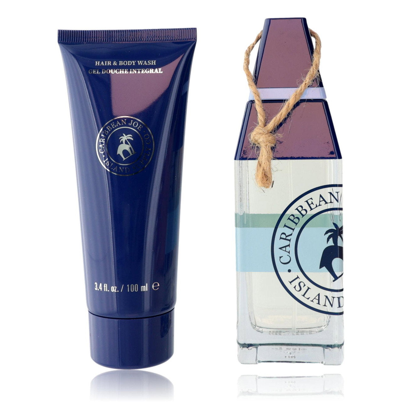 Set Caribbean Joe: Island Supply Azure Sails, Eau De Toilette, For Men, 125 ml + Island Supply Azure Sails, Shower Gel & Shampoo 2-In-1, 100 ml