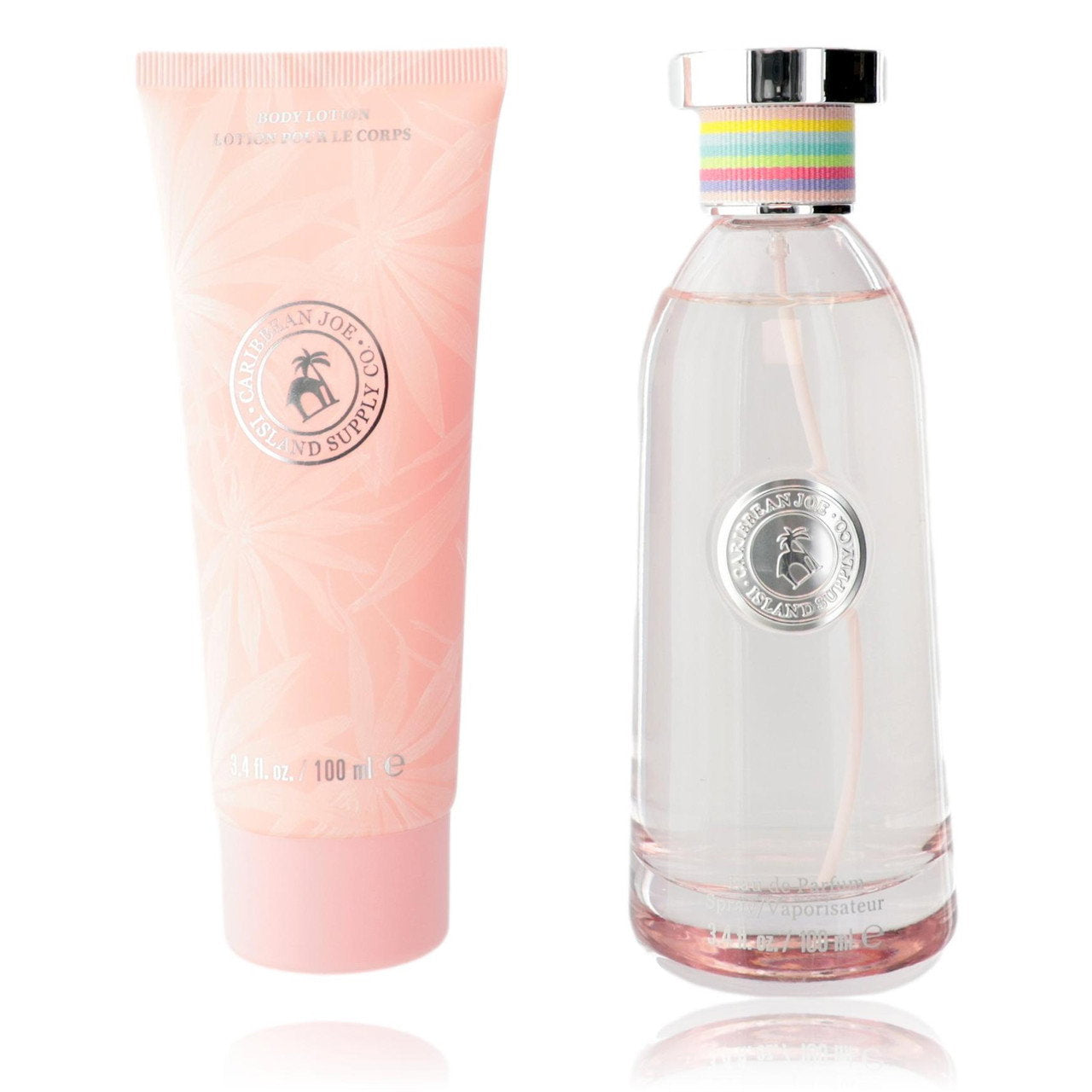 Set Caribbean Joe: Island Supply Paradise Isle, Eau De Parfum, For Women, 100 ml + Island Supply Paradise Isle, Hydrating, Body Lotion, 100 ml