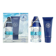 Set Caribbean Joe: Island Supply Turquoise Waters, Eau De Toilette, For Men, 125 ml + Island Supply Turquoise Waters, Shower Gel & Shampoo 2-In-1, 100 ml
