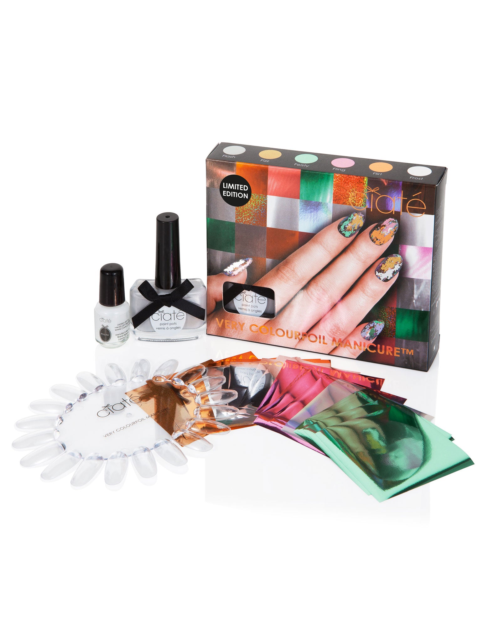 Set, Ciate London, Very Colourfoil Wonderland Carnival Couture, Nagelkonst verktygskit