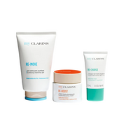 Set Clarins: My Clarins Re-Boost, Hydrating, Energizing, Morning, Cream, For Face, 50 ml + My Clarins Re-Charge, Hydrating, Night Sleeping Mask, 15 ml + My Clarins Re-Move, Purifying, Cleansing Gel, For Face, 125 ml