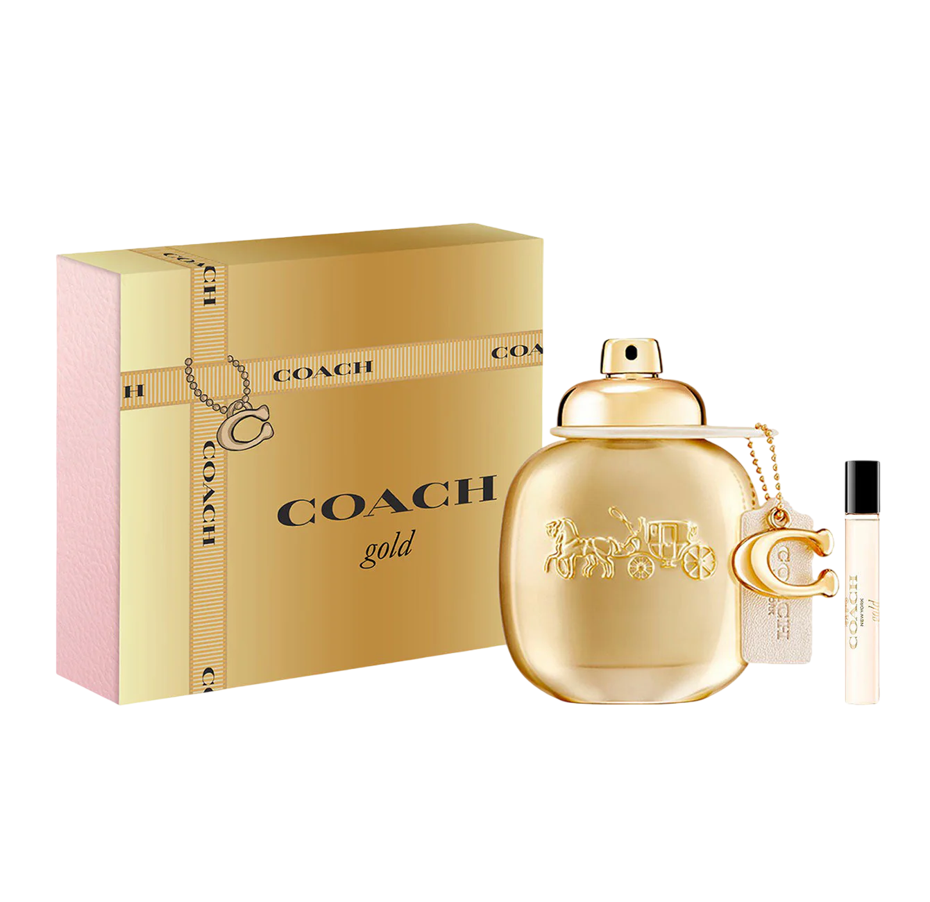 Set Coach: Gold, Eau De Parfum, For Women, 50 ml + Gold, Eau De Parfum, For Women, 7.5 ml