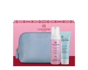Set Collistar: Detergente Lenitiva, Vegan, Soothing, Cleansing Foam, 180 ml + Pure Actives, Hyaluronic Acid, Hydrating, Soothing, Cream Mask, For Face, 75 ml + The Bridge, GWP Textile Pouch, Blue