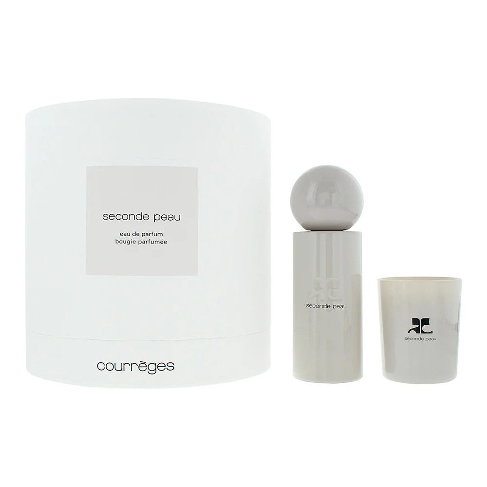 Set Courreges: Seconde Peau, Eau De Parfum, Unisex, 100 ml + Seconde Peau, Scented Candle, 75 g