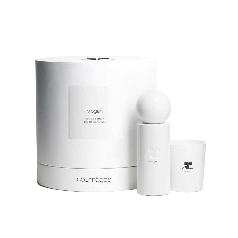 Set Courreges: Slogan, Eau De Parfum, Unisex, 100 ml + Slogan, Scented Candle, 75 g