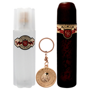 Presentförpackning Cuba: Royal, Eau De Toilette, För män, 100 ml + Royal, Aftershave Lotion, 100 ml + Cuba, Nyckelring i metall, Guld