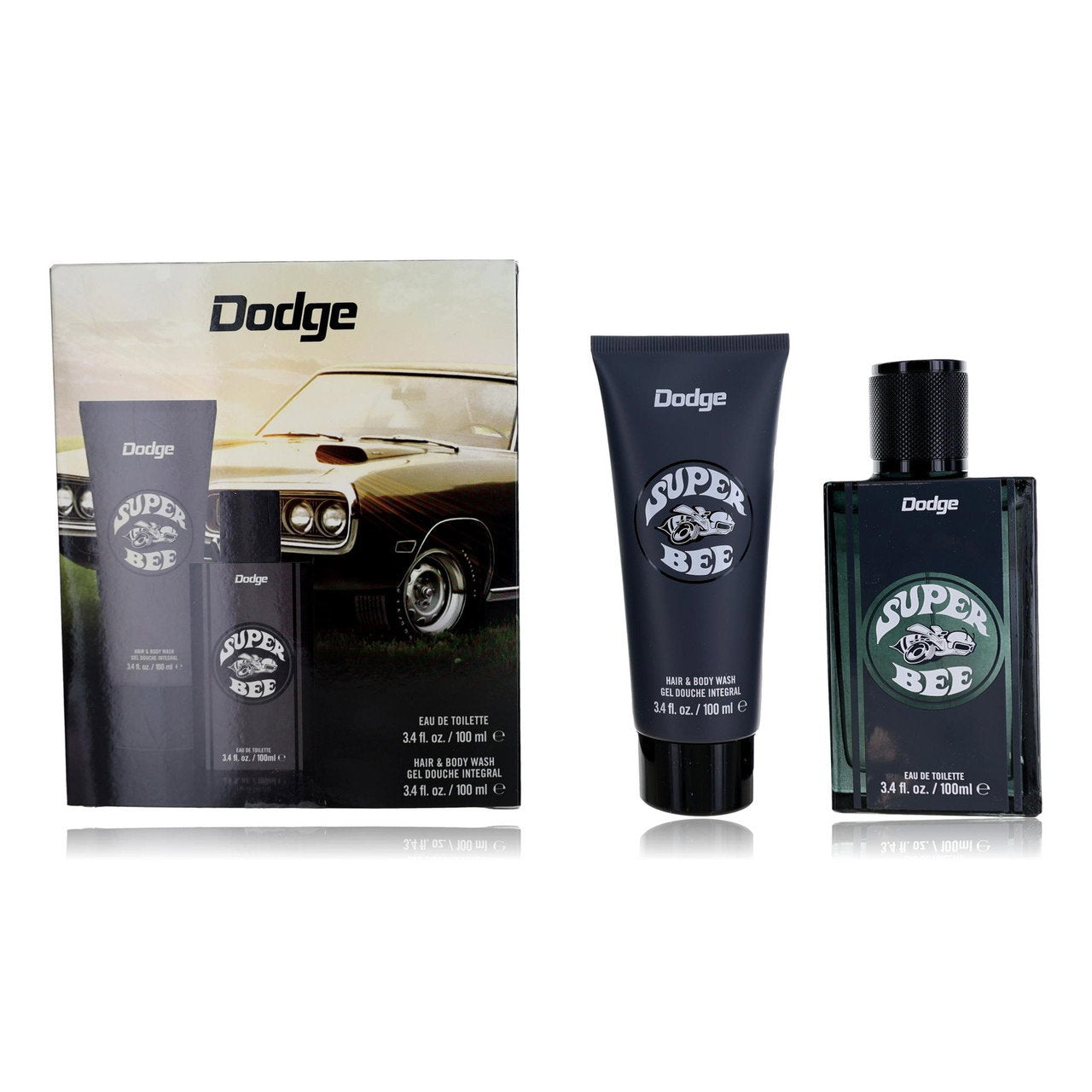 Set Dodge: Super Bee, Body Wash, Body, 100 ml + Super Bee, Eau De Toilette, For Men, 100 ml