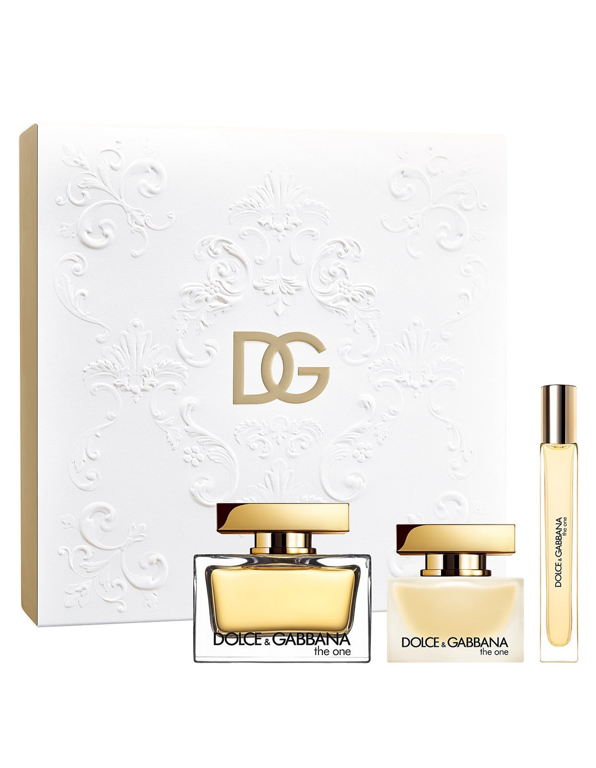 Set Dolce & Gabbana: The One, Eau De Parfum, For Women, 75 ml + The One, Hair Scented Mist, For Women, 30 ml + The One, Eau De Parfum, For Women, 10 ml