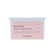 Set, Dr. Hedison, 30 Days Daily Collagen, Vegan, Intensiv återfuktning, Ansiktsmask, Ansikte, Dagligen, 30 st, 320 g