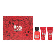 Set Dsquared 2: Red Wood, Eau De Toilette, For Women, 50 ml + Red Wood, Shower Gel & Shampoo 2-In-1, 50 ml + Red Wood, Body Lotion, 50 ml