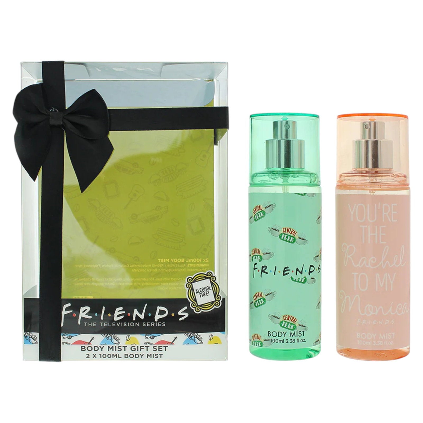 Duo Set, Warner Bros, Friends, Återfuktande & utjämnande, Kroppsspray, 2 st, 100 ml