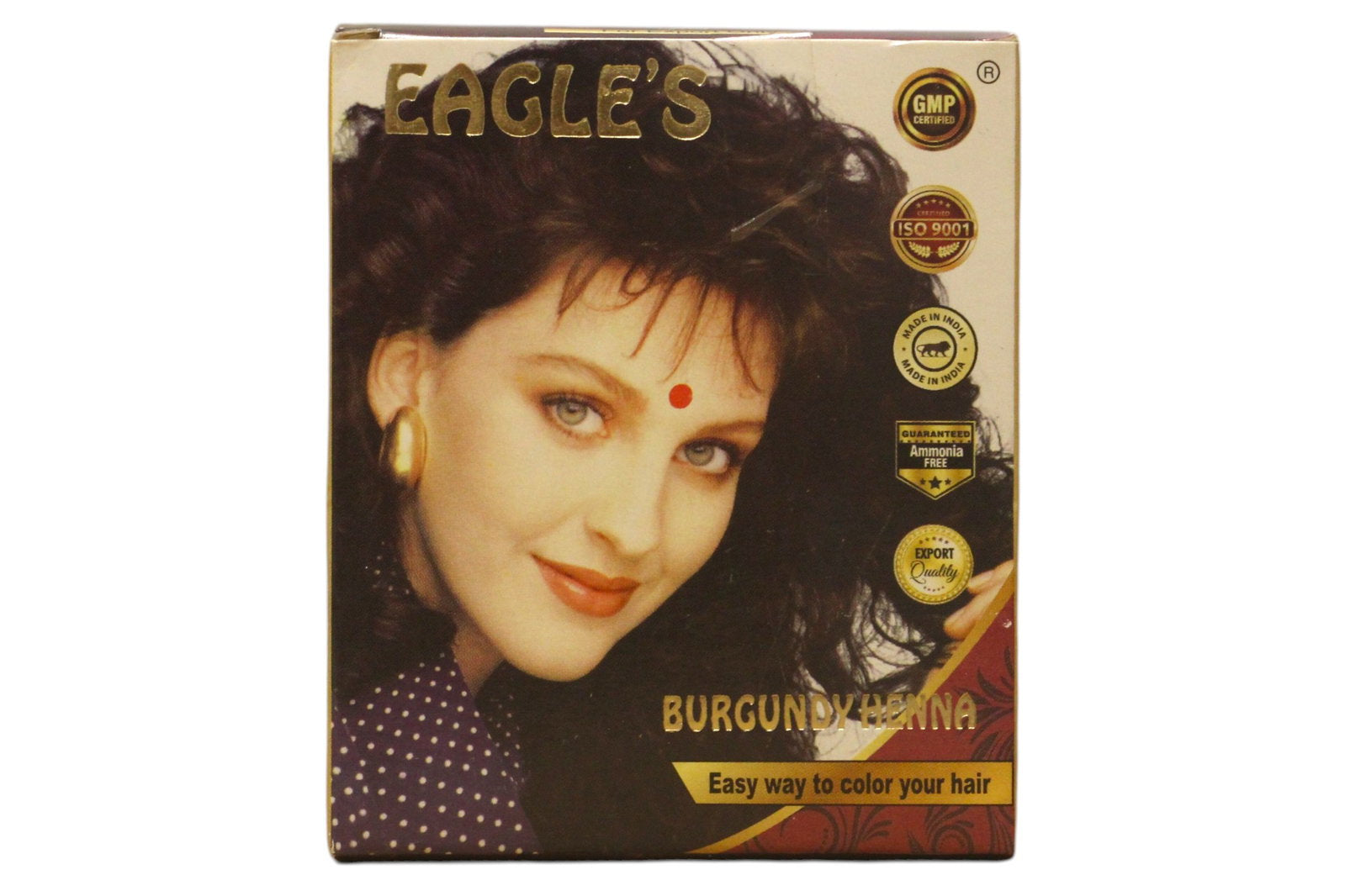 Set, Eagles, Henna Hair Color, Permanent hårfärg,  Burgundy, 6 st, 10 g