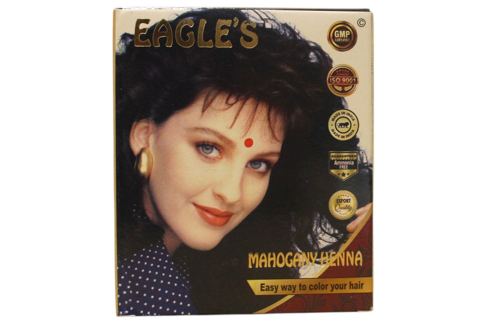 Set, Eagles, Henna Hair Color, Permanent hårfärg,  Mahogany, 6 st, 10 g