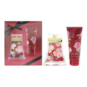 Set Ellen Tracy: Red Sensational, Eau De Parfum, For Women, 100 ml + Red Sensational, Hydrating, Body Lotion, 100 ml
