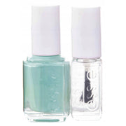 Essie-set: nagellack, veganskt, glansig finish, nagellack, 99, Mint Candy Apple, 13,5 ml + nagelvård - Good To Go, överlack, nagelförstärkande lack, 5 ml