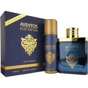Set Fragrance World: Aventos Blue, Eau De Parfum, For Men, 100 ml + Aventos Blue, Body Spray, 50 ml