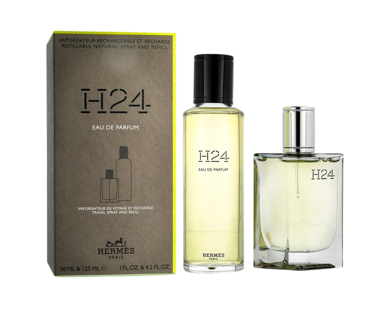 Set Hermes: H24, Eau De Parfum, For Men, 30 ml + H24, Eau De Parfum, For Men, Refill, Refillable, 125 ml