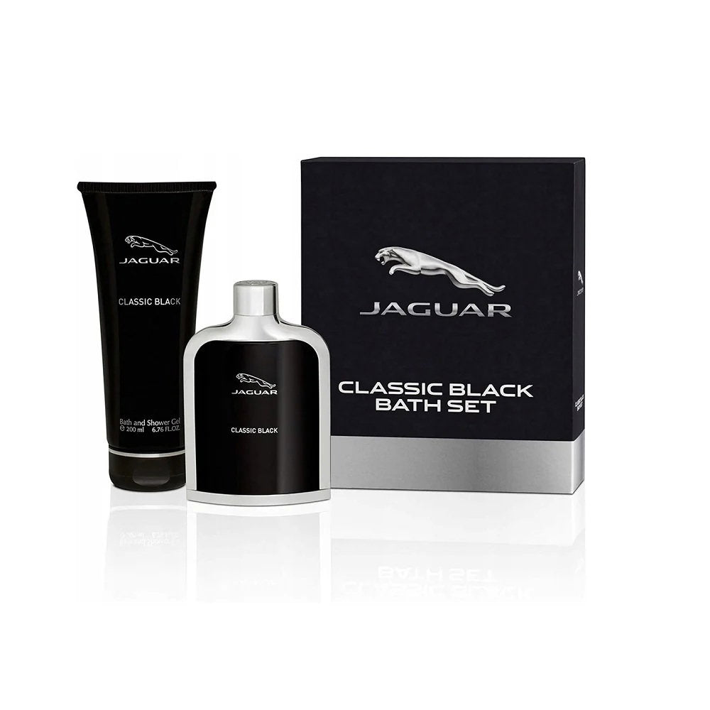 Set Jaguar: Classic Black, Eau De Toilette, For Men, 100 ml + Classic Black, Shower Gel, 200 ml