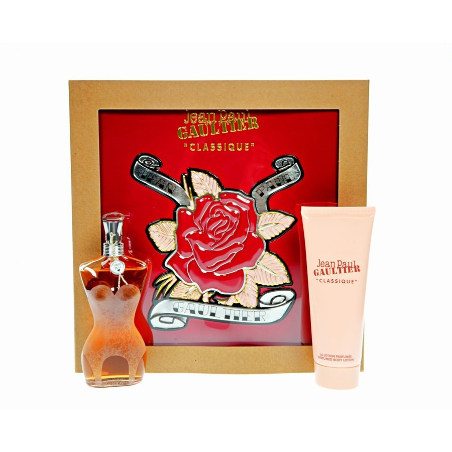 Set Jean Paul Gaultier: Classique, Eau De Parfum, For Women, 50 ml + Classique, Hydrating, Body Lotion, 75 ml