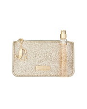 Set Jimmy Choo: I Want Choo, Eau De Parfum, For Women, 7.5 ml + Jimmy Choo, GWP Textile Pouch, Gold