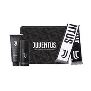 Set Juventus: Juventus, Shower Gel, 200 ml + Juventus, Deodorant Spray, For Men, 150 ml + Juventus, Textile Scarf, Black/White, For Men