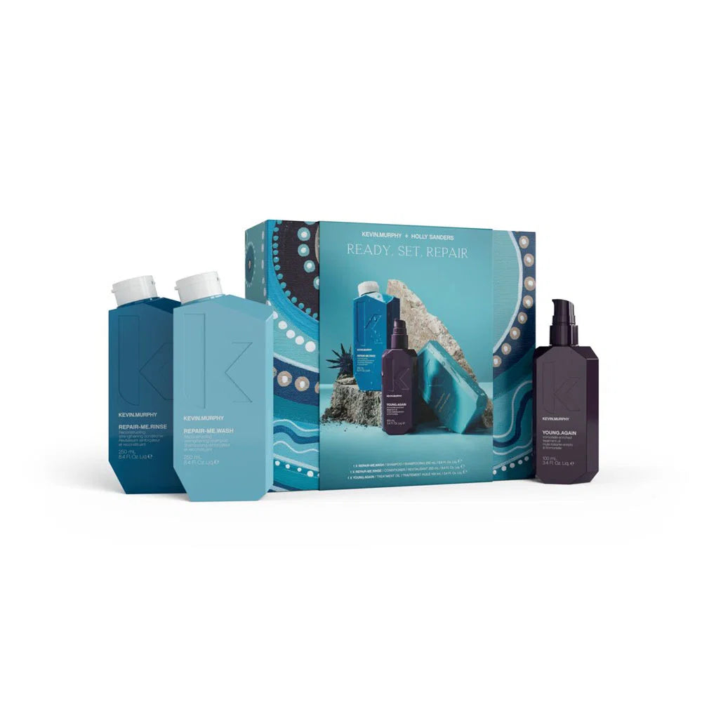 Set Kevin Murphy: Repair-Me Wash, Hair Shampoo, For Repairing, 250 ml + Repair-Me Rinse, Hair Conditioner, For Repairing, 250 ml + Young Again, Hair Oil Treatment, For Hydration, 100 ml