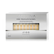 Set, Labo Suisse, Crescina Follicular Islands 2100, För tillväxtstimulering, Ampullbehandlingsserum, För hårbotten, För kvinnor, 20 st