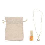 Set Lalique: Soleil Vibrant, Eau De Parfum, For Women, 15 ml + Lalique, Base Metal Necklace, For Women + Lalique, Textile, Textile Bag, For Women