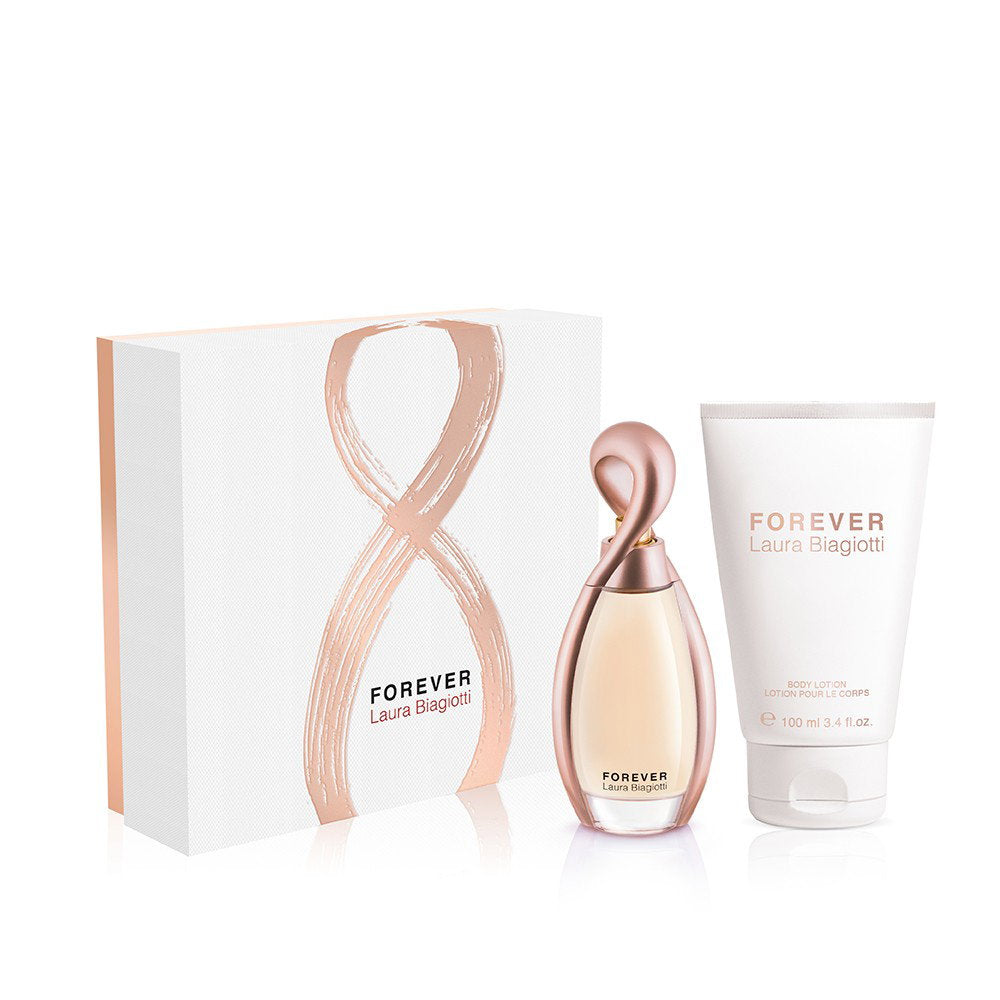 Set Laura Biagiotti: Forever, Eau De Parfum, för kvinnor, 60 ml + Forever, återfuktande, kroppskräm, kropp, 100 ml