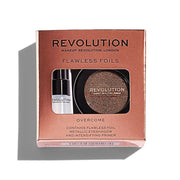 Set Makeup Revolution: Flawless Foils, Vegan, Eyeshadow Primer, 2 ml + Flawless Foils, Vegan, Eyeshadow Palette, Overcome, 2 g