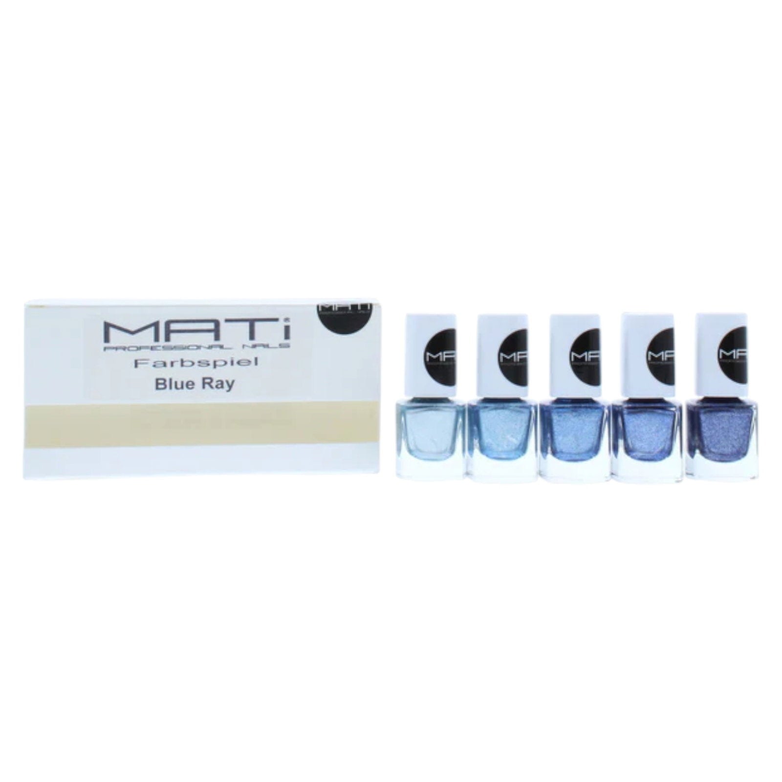 Set, Mati, Blue Ray, Nagellack, 5 st, 5 ml