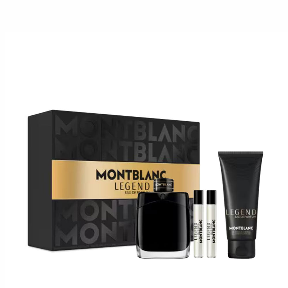 Set Montblanc: Legend, Eau De Parfum, For Men, 100 ml + Legend, Eau De Parfum, For Men, 2 pcs, 7.5 ml + Legend, Cleansing, Shower Gel, All Over The Body, All Skin Types, 100 ml