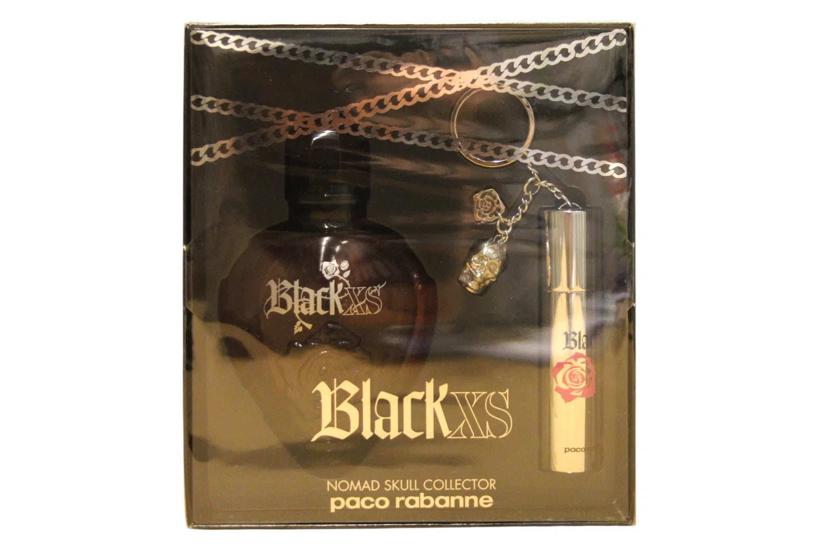 Set Paco Rabanne: Black XS, Eau De Toilette, For Men, 100 ml + Black XS, Eau De Toilette, For Men, 10 ml
