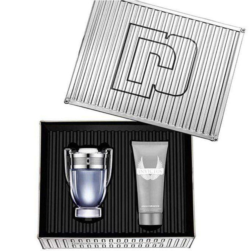 Set Paco Rabanne: Invictus, Eau De Toilette, För män, 100 ml + Invictus All Over, Shower Gel & Schampo 2-i-1, 100 ml